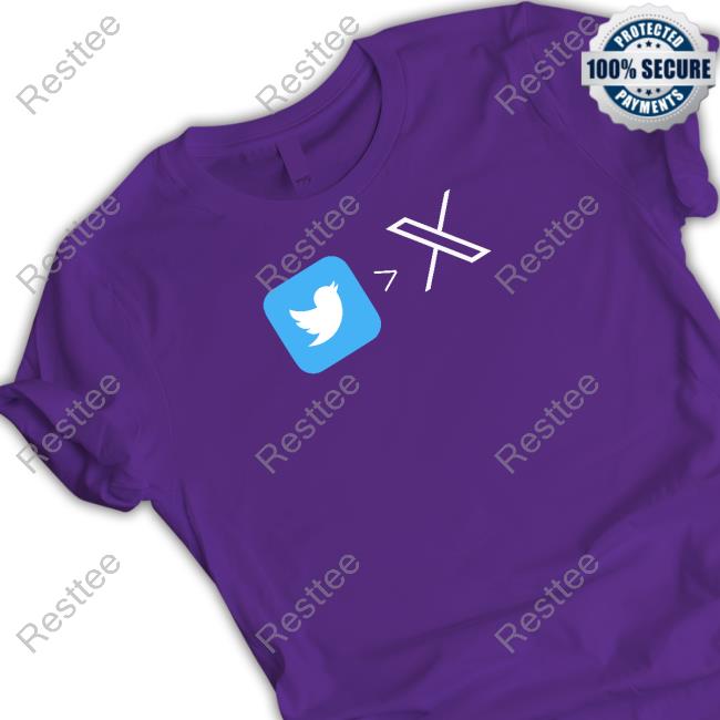 Twitter Logo X To Replace Blue Bird Shirt
