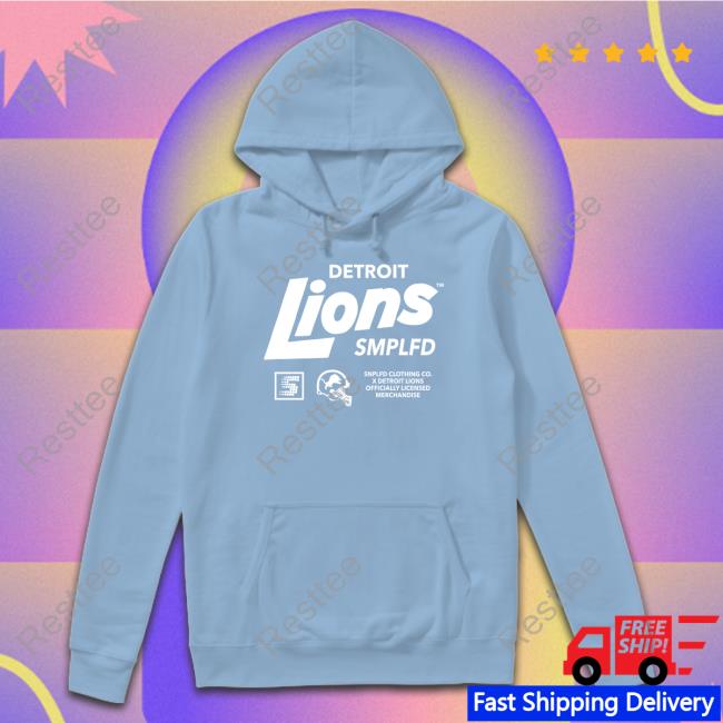 Detroit Lions SMPLFD Long Sleeve Tee Colton Pouncy