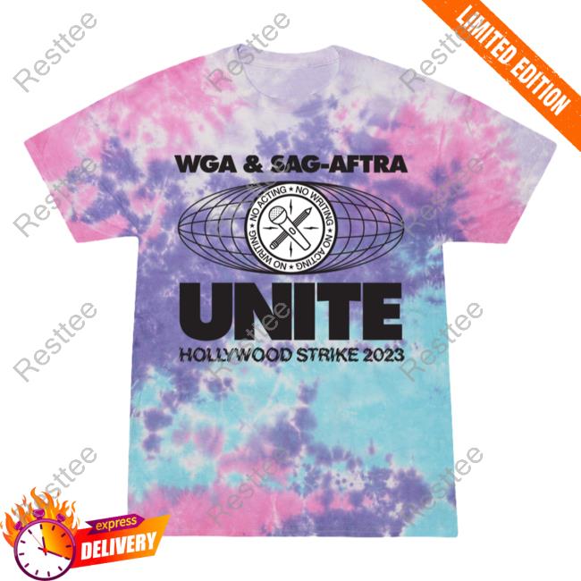 Official Transfigure Print Co Adam Conover Wga & Sag-Aftra Unite Hot Shirt