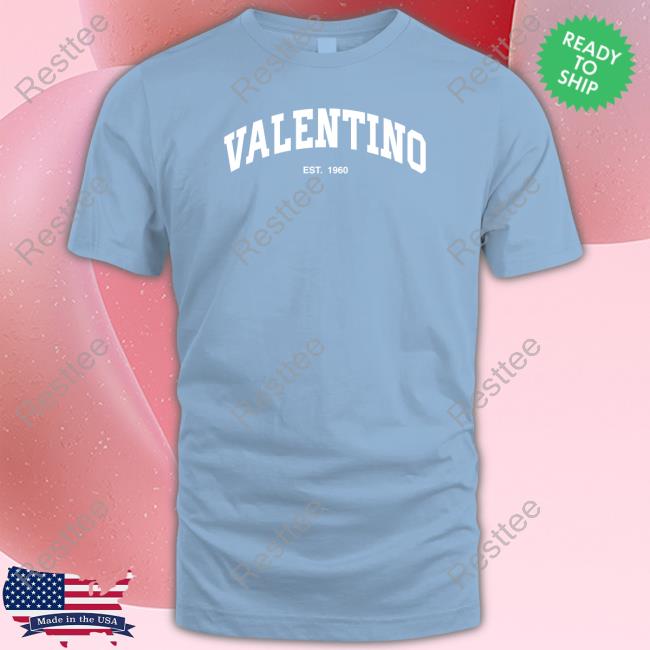 Valentino Est 1960 Shirts Debanjo Official Valentino Est 1960 Tee Shirts Black