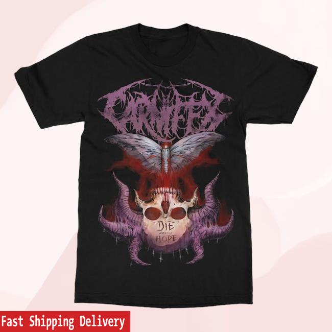 Official Indie Merch Store Shop Carnifex "DWH Skull" Top Shirt IndieMerchStore