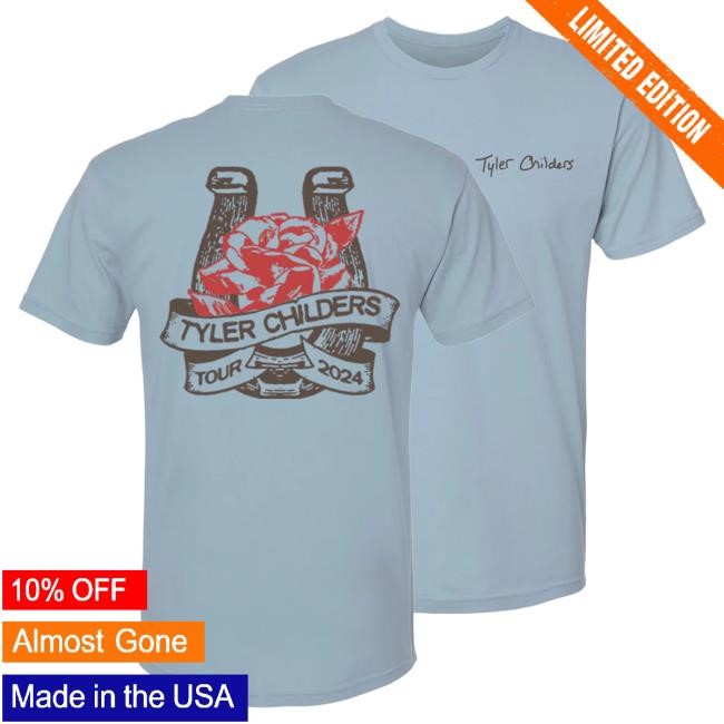 Official Tyler Childers Merch Store Tyler Childers Blue Muleshoe Popover Shirt TylerChilders