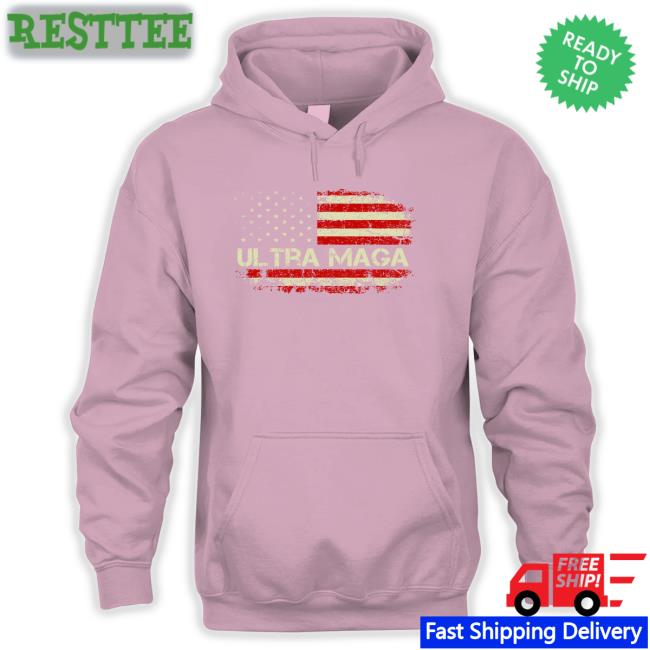 Donald J. Trump Ultra Maga Proud Anti Biden Us Flag Pro Trump 2024 Ultra Maga T Shirt