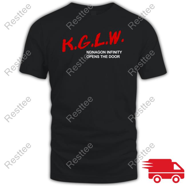 Official Astroturf Improvement Project Merch Just Say No KGLW Nonagon Infinity Opens The Door T Shirt