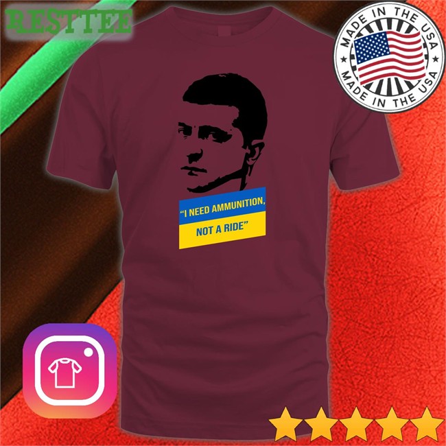 Saint Javelin Shop I Need Ammunition President Zelensky Long Sleeve T Shirt Natalia Antonova Saint Javelin I Need Ammunition Not A Ride Shirt