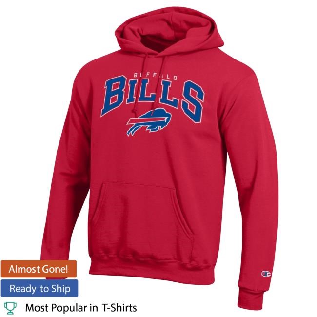 Royal Buffalo Bills Champion Arch Over Layer Buffalo Bills Champion Royal Night Show Hoodie