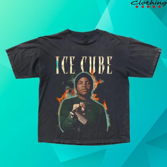 Ice Cube Chrome Flames Tee Shirt