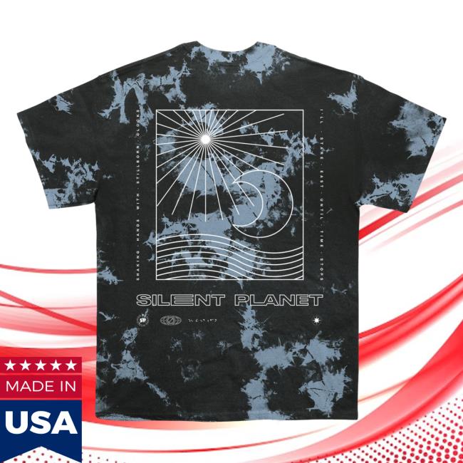Official Silent Planet Merch Earthscape Tie Dye Tee Shirt