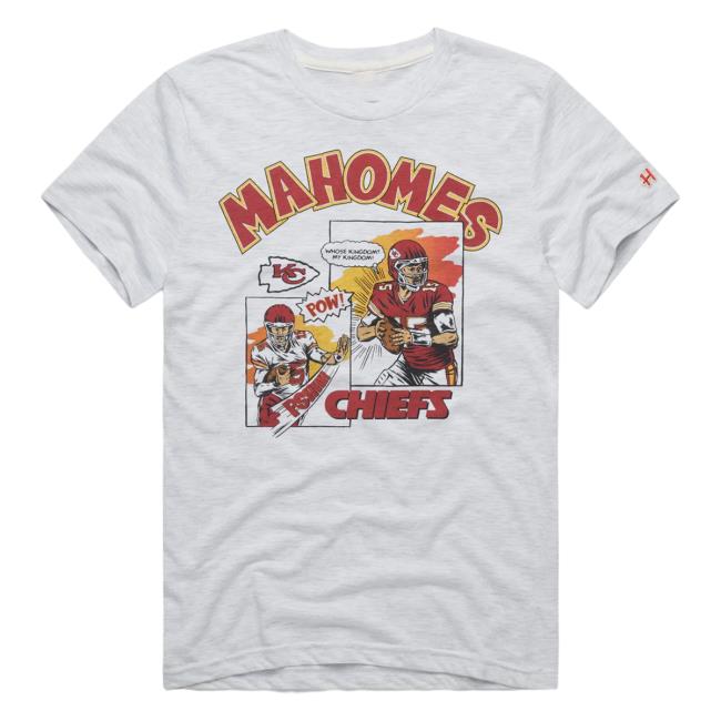 Official Homage Merch Store Kansas City Chiefs Comic Book Patrick Mahomes Long Sleeve Tees Homage Apparel Clothing Shop