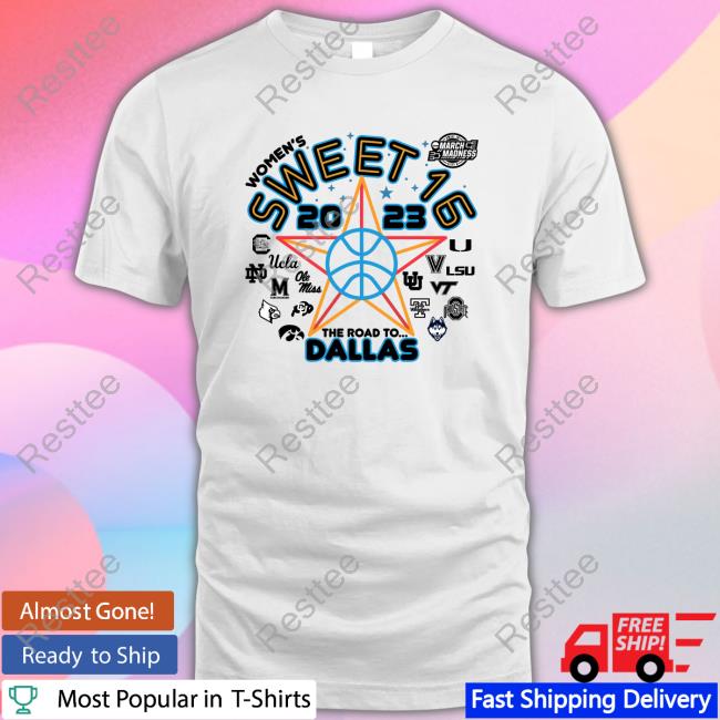 Official Blue 84 2023 Women's Basketball Tournament March Madness Sweet 16 Shirt