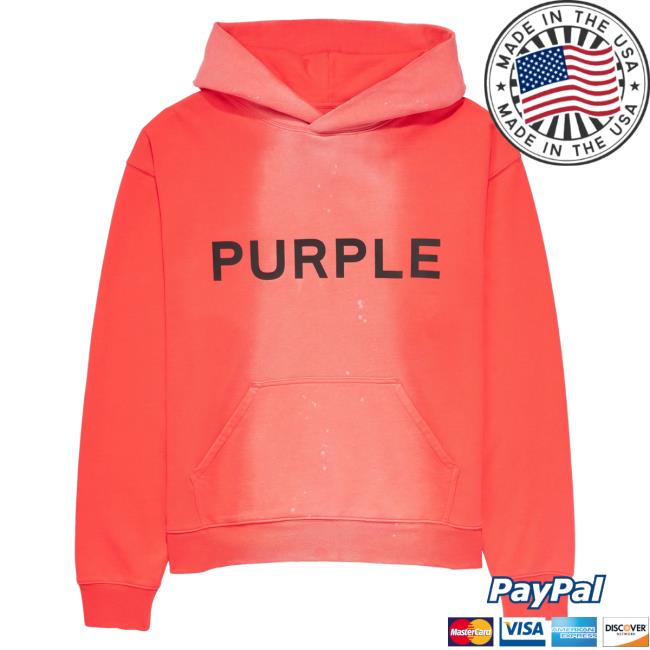 Official Metro Fusion Purple Brand Core Jumbo Placid Blue French Terry Hoodie Blue Metrofusion