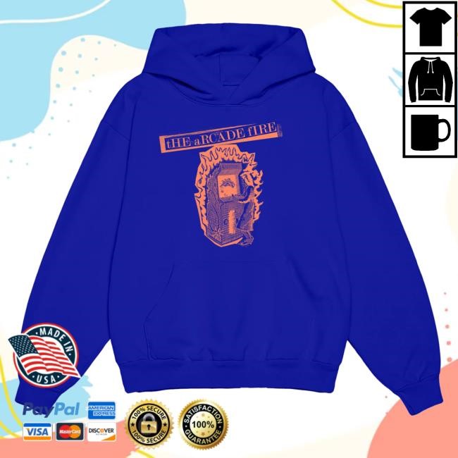 Funeral Blue Hoodie Sweatshirt Arcade Fire