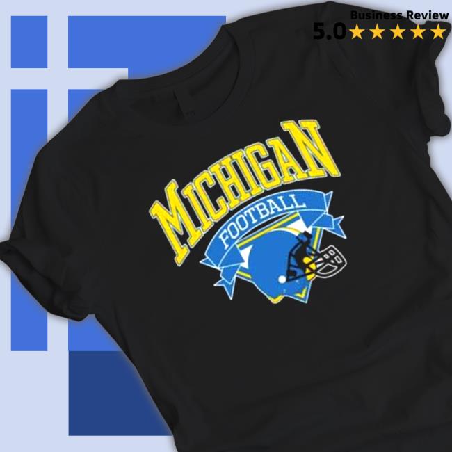 Michigan football helmet vintage logo T-Shirt