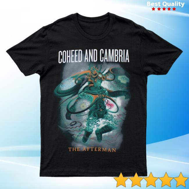 Official MerchBar Coheed And Cambria Merch Bar Afterman Black Tshirt Australian Tour 2013 Tees