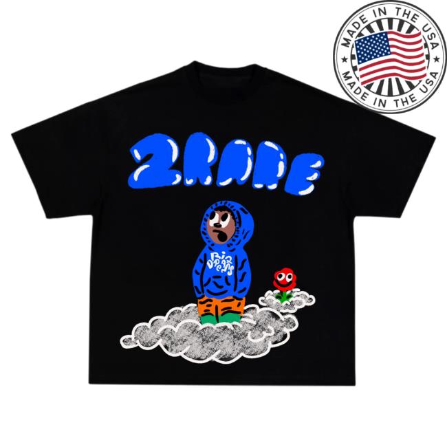 Official 2Raree Merch 2Raree Tee Shirt Clouded It - Black