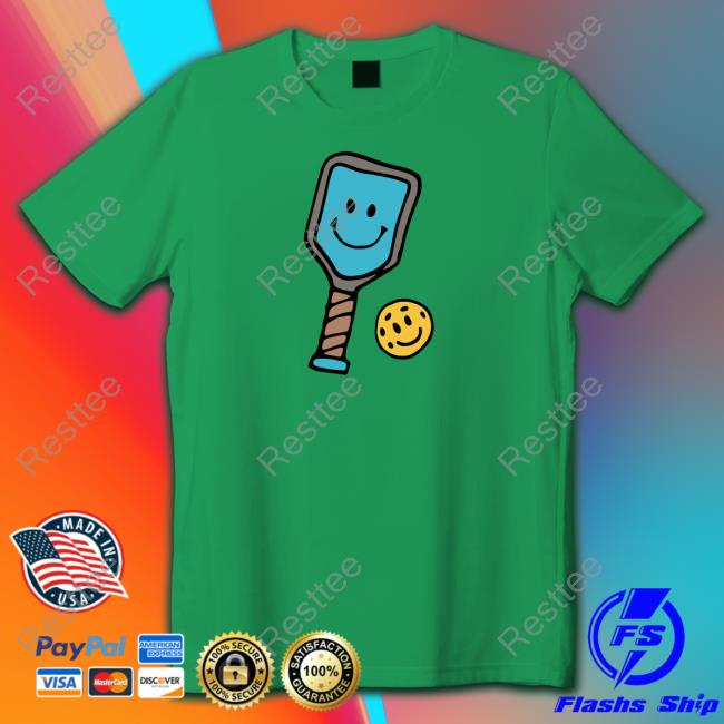 Life Is Good Merch Quirky Smiley Pickleball Hooded Sweatshirt