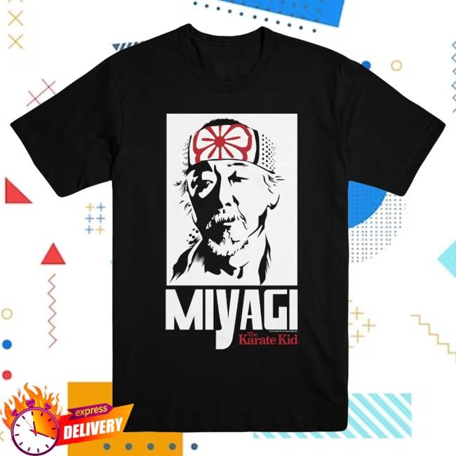Official Cobra Kai Merch The Karate Kid Miyagi Unisex Black Top Shirt