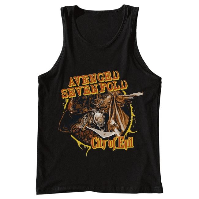 Official Avenged Sevenfold Merch Store City of Evil - Tank Top (COE 20th Anniversary) T Shirt A7X World