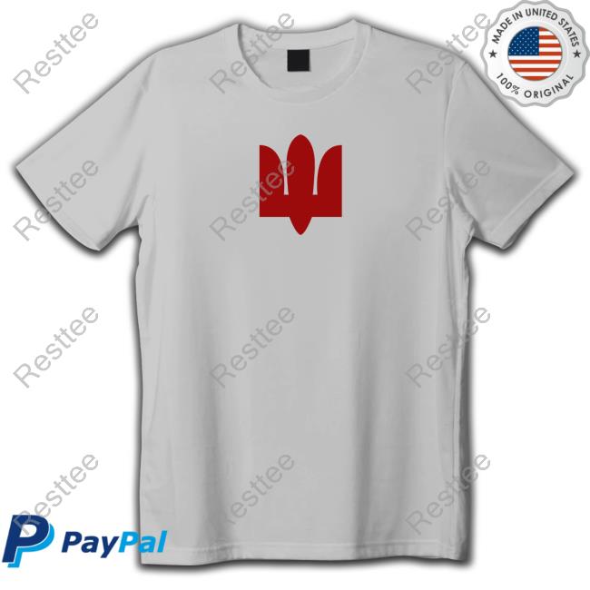 White Red Tryzub T-Shirt White Red Tryzub Shirt