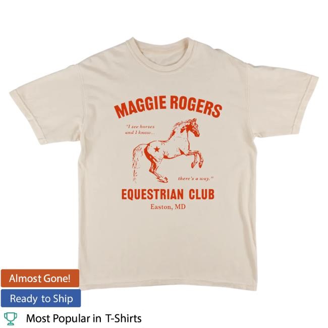 Maggie Rogers Merch Equestrian Club Tee Shirt Maggie Rogers Shop