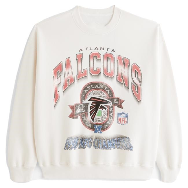Official Abercrombie And Fitch Atlanta Falcons Graphic Sweatshirts NFL by Abercrombie