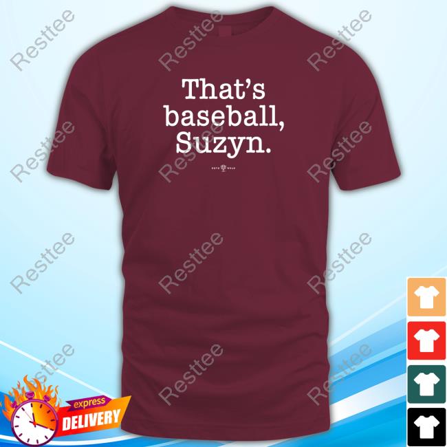 Official RotoWear That's Baseball Suzyn Tee