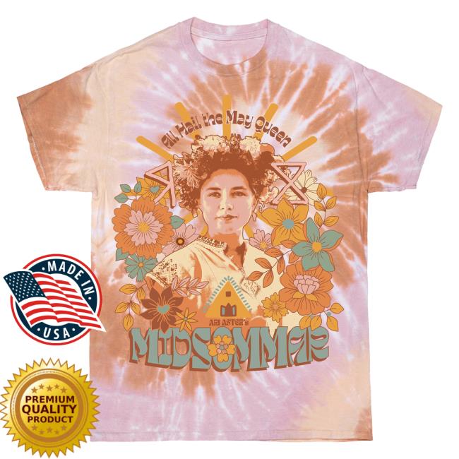 Official Studiohouse Designs Midsommar Limited Tie Dye Tee Shirt Skål (Pink/Brown)