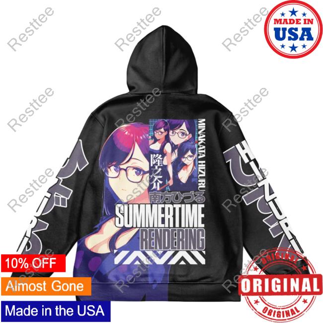 Official Anime Ape Clothing Minakata Hizuru Summer Time Rendering Streetwear Hoody Animeape