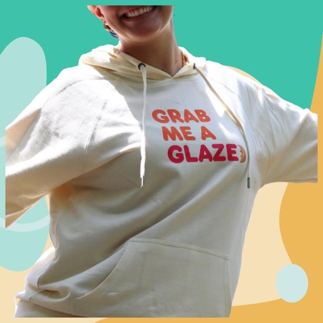 Dunkin Official Merch Store Grab Me A Glazed 2024 Hoodie Shopdunkin Clothing Apparel