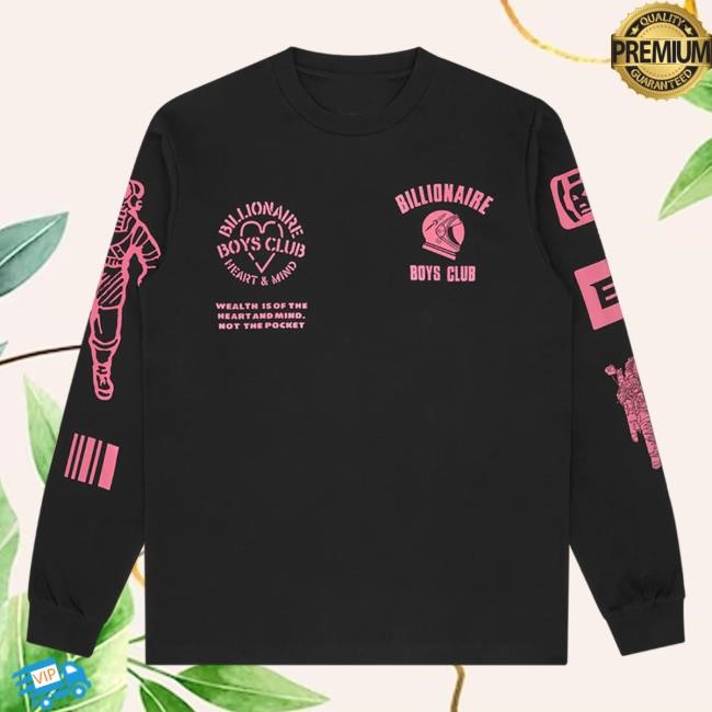 Official Billionaire Boys Club Shop Merch Multi Graphic Long-Sleeve Black Tees