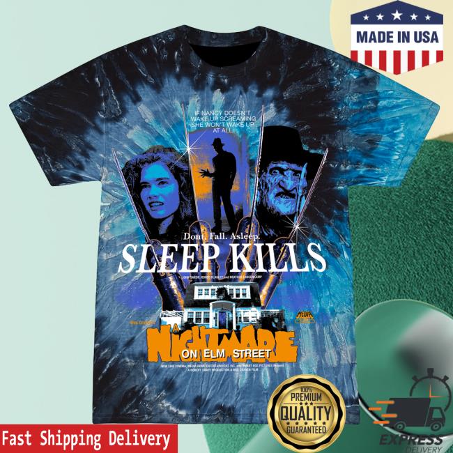 Official Studiohouse Designs Merch Store Noes Tiedye Popover Shirt Only A Dream (Blue With Orange Ink) Studiohouse Designs Apparel Clothing Shop StudiohouseDesigns