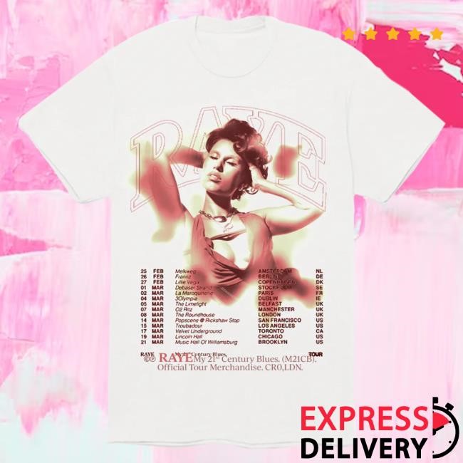 Official Raye Clothing Apparel M21CB Album Tour Popover Shirt