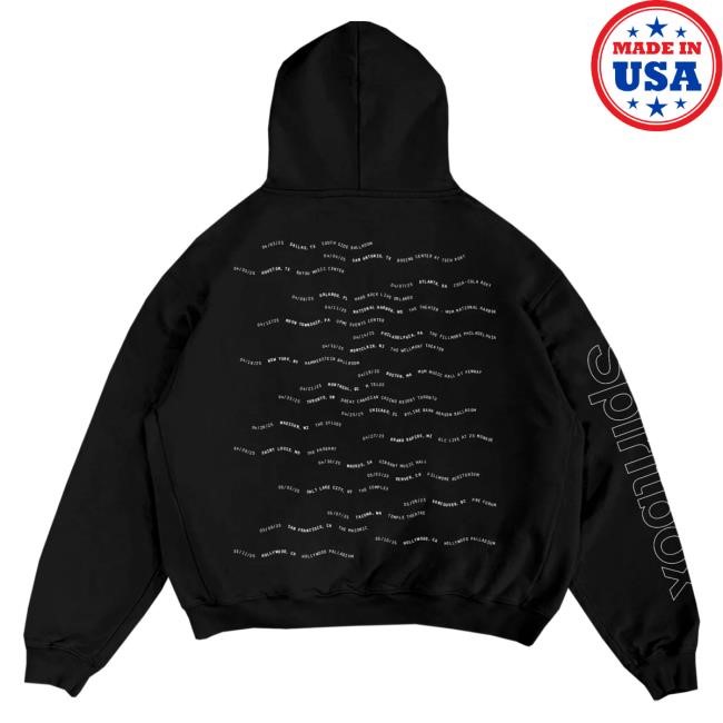 Spiritbox Tsunami Sea World Tour Black Zip Up Hooded Sweatshirt