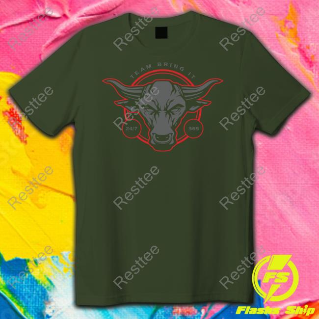 Pau The Rock Team Bring It Bull T Shirt Wwe Shop