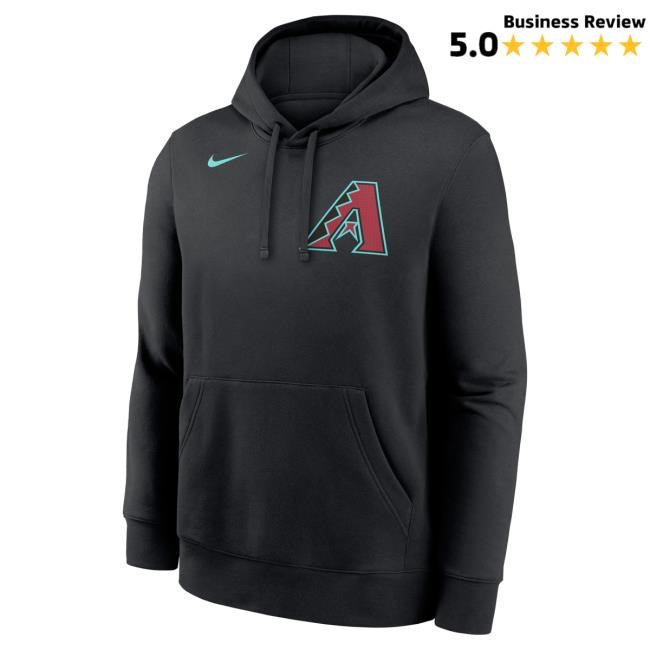Official MLB Merch Men's Arizona Diamondbacks Randy Johnson Nike Black Player Name & Number Club Hoody