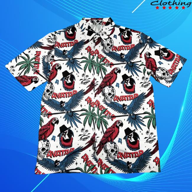 Official Avatar Merch White Hawaiian Shirt