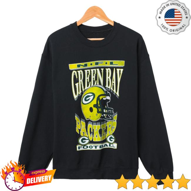 Official Junk Food Apparel Clothing Store Shop Junkfoodclothing Green Bay Packers Football Helmet Flea Market Crew neck