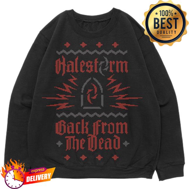 Halestorm Rocks Merch Back From The Dead Holiday Crewneck