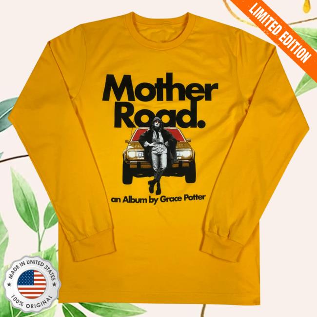 Official Hello Merch Store Grace Potter Mother Road Yellow Long Sleeve Tees Hellomerch Gracepotter