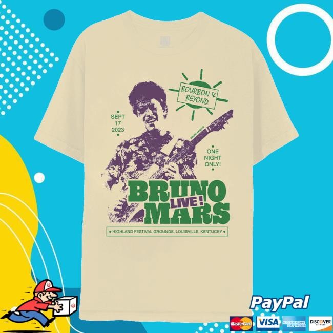 Bruno Mars Official Merch Store – Bourbon & Beyond Tee Bruno Mars Official Merch Store – Bourbon & Beyond Vintage Shirt