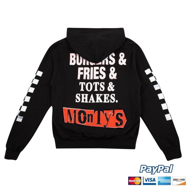 Monty's Good Burger Mohawk Monty Burger & Fries Zipper Hoodie