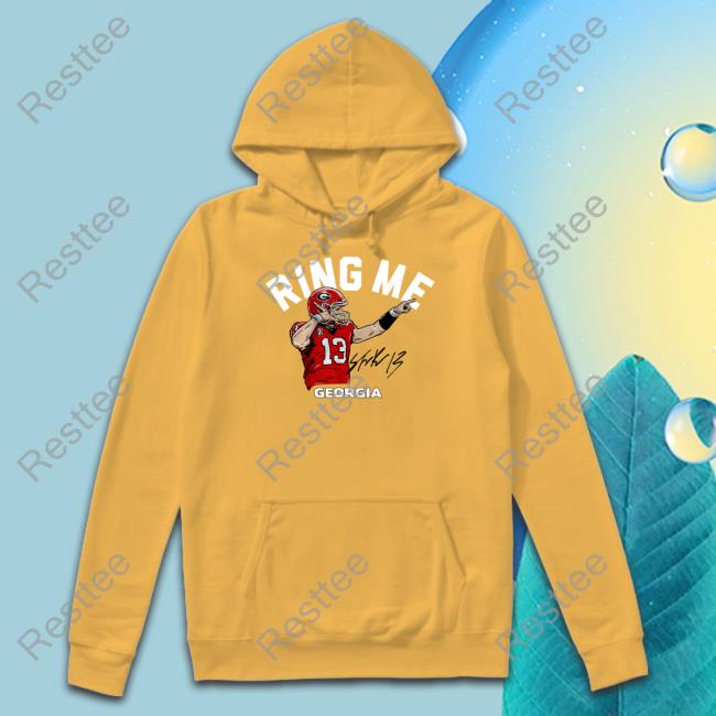 Breakingt Merch Georgia Football Stetson Bennett Iv Ring Me Zip Up Hooded