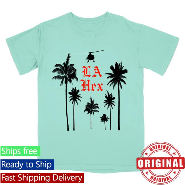 Official The Merch Collective The Kills Clothing Store Shop LA Hex Palms Chalky Mint Top Shirt TheKills