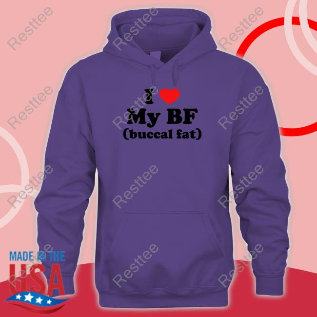 Thegoodshirts I Love My Bf (Buccal Fat) Tee Shirt I Love My Bf (Buccal Fat) T Shirt