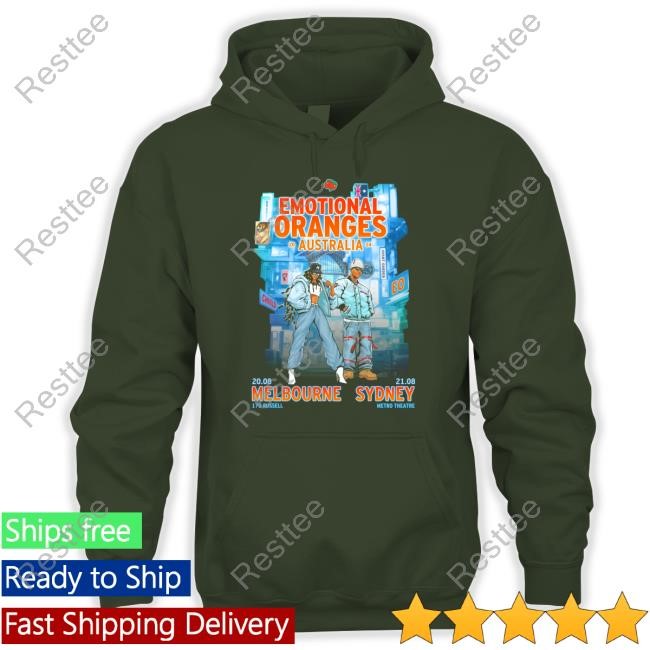 Emotional Oranges Australia Melbourne Sydney Exclusive Tee Shirt