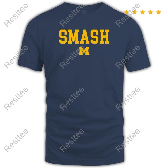 Official Breakingt Michigan Football Smash T-Shirt