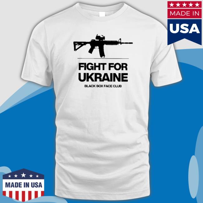 Fight For Ukraine Black Box Face Club shirt