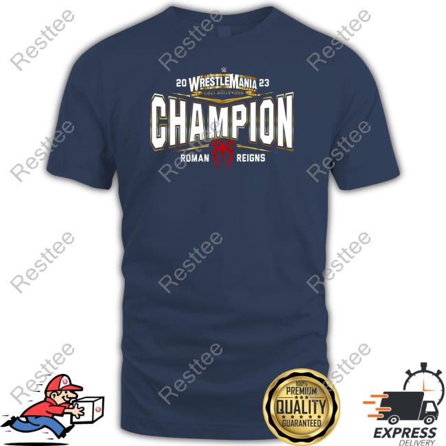 WinCraft Roman Reigns WrestleMania 39 Champion Shirts