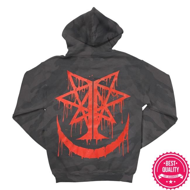 Official Indie Merch Store Shop Ingested "Red Logo Black Camo" Pullover Hoodie IndieMerchStore