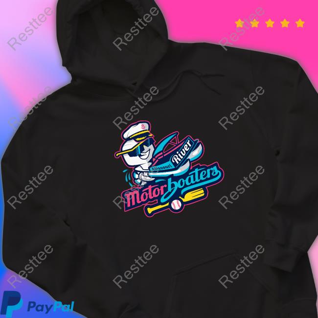 Bismarck Larks Merchandise Motorboaters Full Logo Shirts Missouri River Motorboaters Official Motorboaters Logo Tee